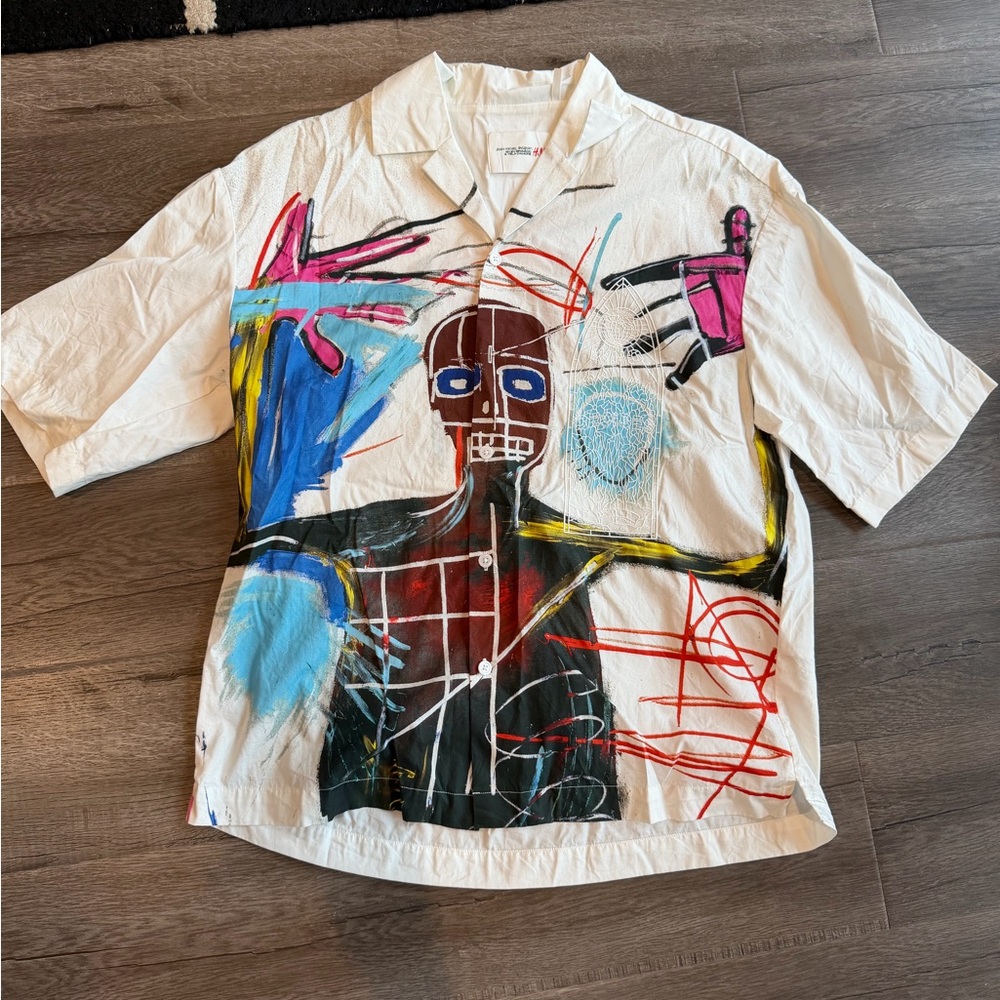 H&M x Basquiat Oversized Art Shirt • Limited Edition • Men’s Small (Fits Large)
